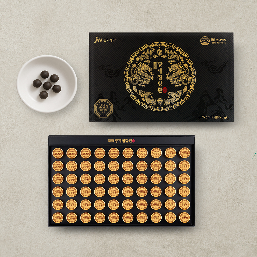 JW중외제약 일품 황제 침향환 60환 + 쇼핑백