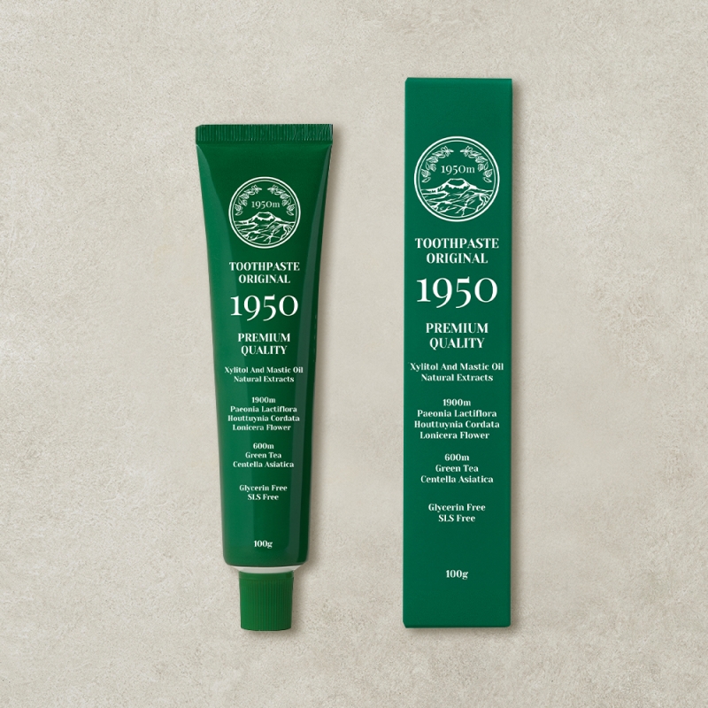 1950 제주 오리지널 그린 오가닉 무불소 치약 100g