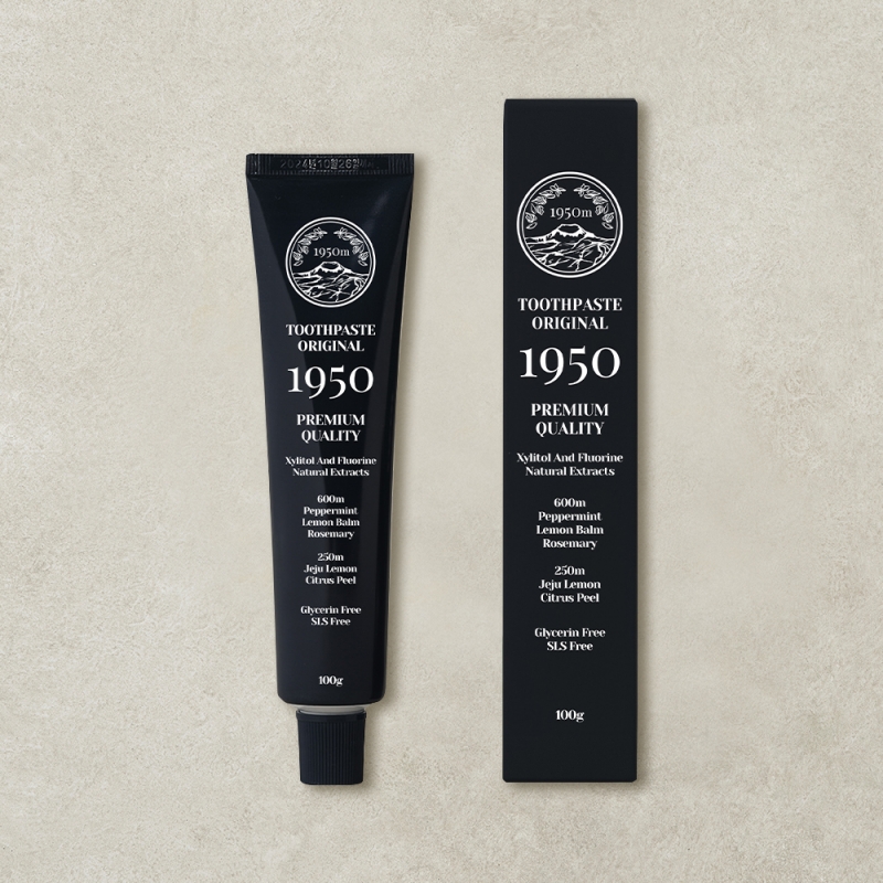 1950 제주 시트러스 블랙 오가닉 불소 치약 100g