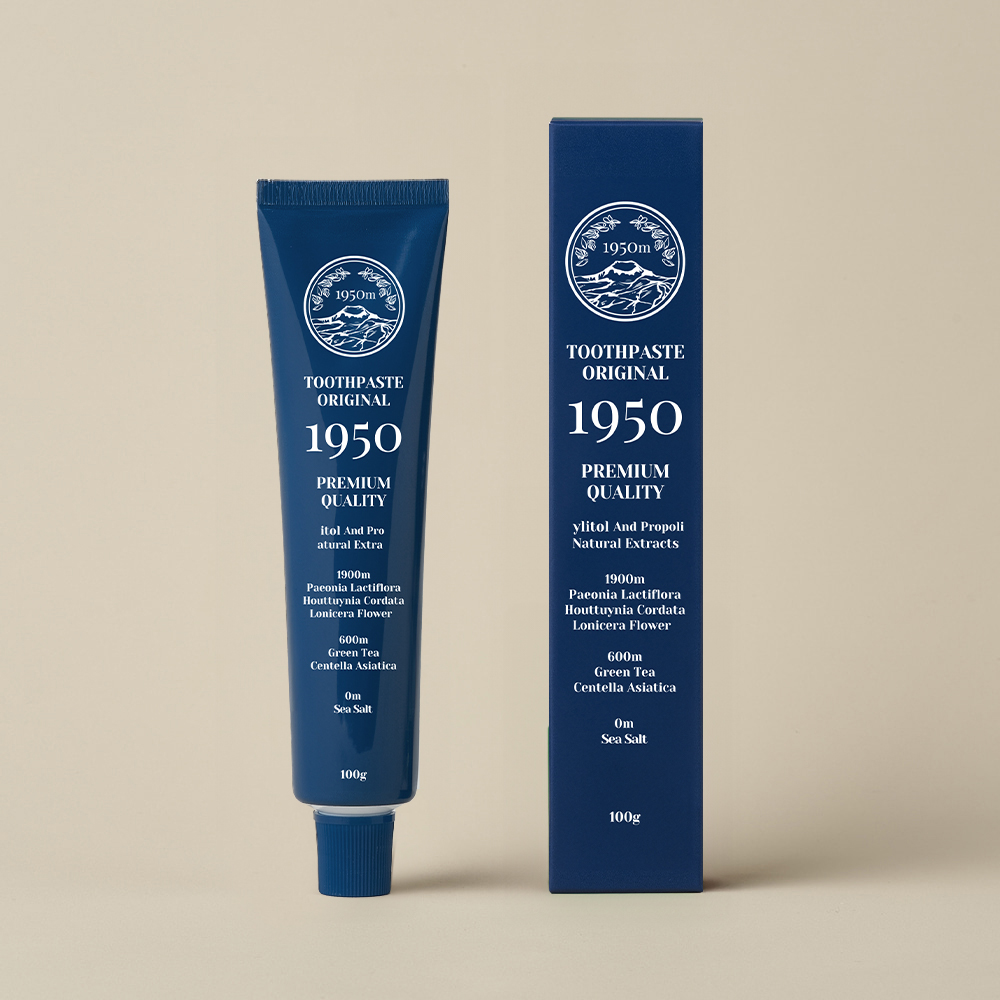 1950 제주 미네랄솔트 블루 오가닉 무불소 치약 100g