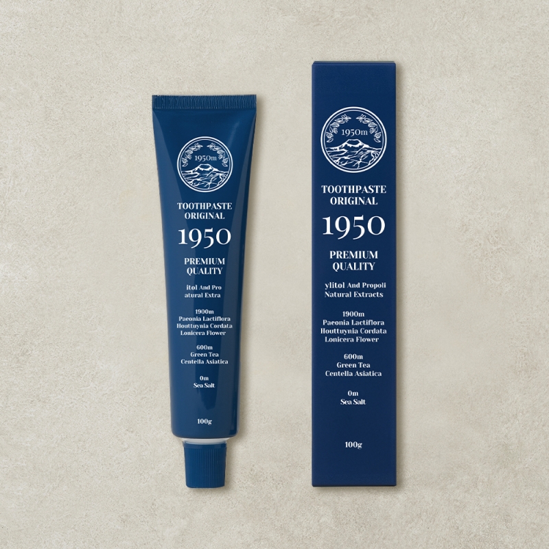 1950 제주 미네랄솔트 블루 오가닉 무불소 치약 100g