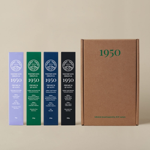1950 제주 오가닉 치약 올인원 150g 3종 세트 (그린+블루+블랙)