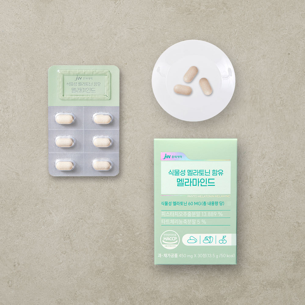 JW중외제약 식물성 멜라토닌 함유 멜라마인드 30정 x 1박스
