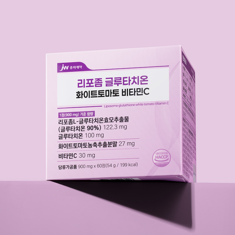 JW중외제약 리포좀 글루타치온 화이트토마토 비타민C 60정 x 1박스