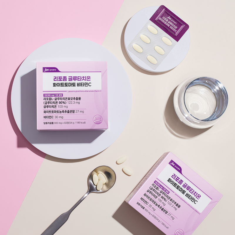 JW중외제약 리포좀 글루타치온 화이트토마토 비타민C 60정 x 1박스