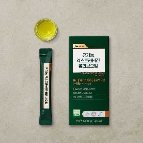 JW중외제약 유기농 엑스트라버진 올리브오일 15포 (150ml) x 1박스