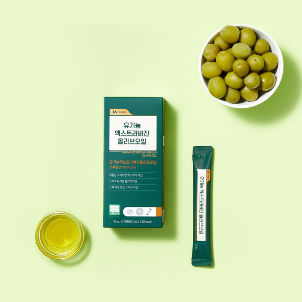 JW중외제약 유기농 엑스트라버진 올리브오일 15포 (150ml) x 1박스