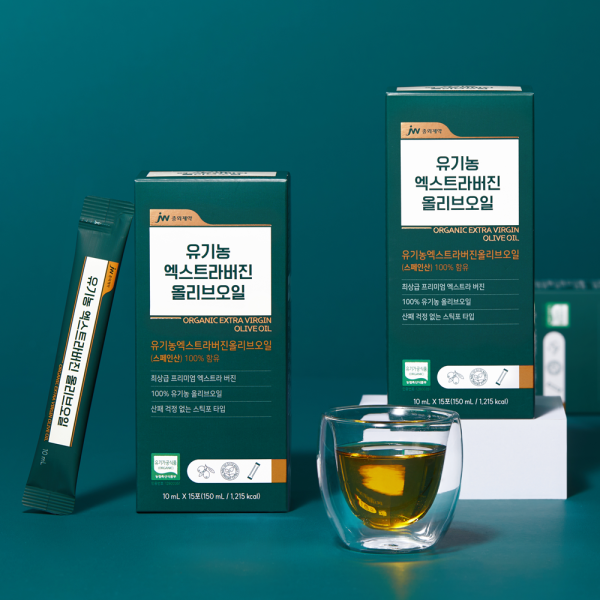 JW중외제약 유기농 엑스트라버진 올리브오일 15포 (150ml) x 1박스