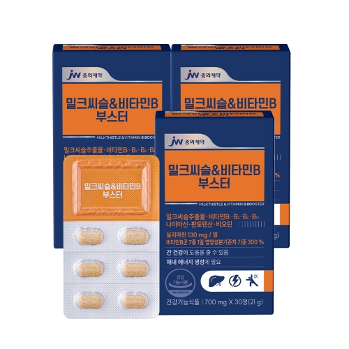 [패밀리세일]JW중외제약 밀크씨슬&비타민B 부스터 x 3박스 (3개월분)