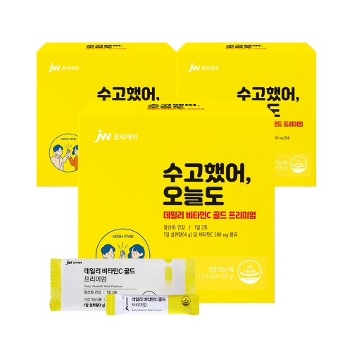 JW중외제약 데일리 비타민C 골드 프리미엄 60포 x 3박스