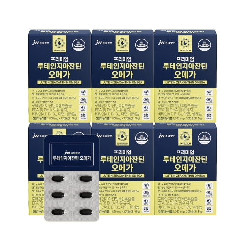 JW중외제약 프리미엄 루테인지아잔틴 오메가 x 6박스