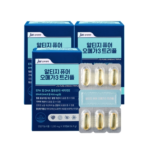 JW중외제약 알티지 퓨어 오메가3 트리플 x 3박스
