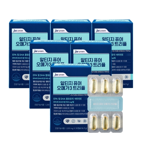 JW중외제약 알티지 퓨어 오메가3 트리플 x 6박스