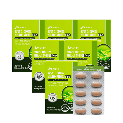 JW중외제약 혈당 다이어트 바나바 카테킨 Pro 30정 x 6박스