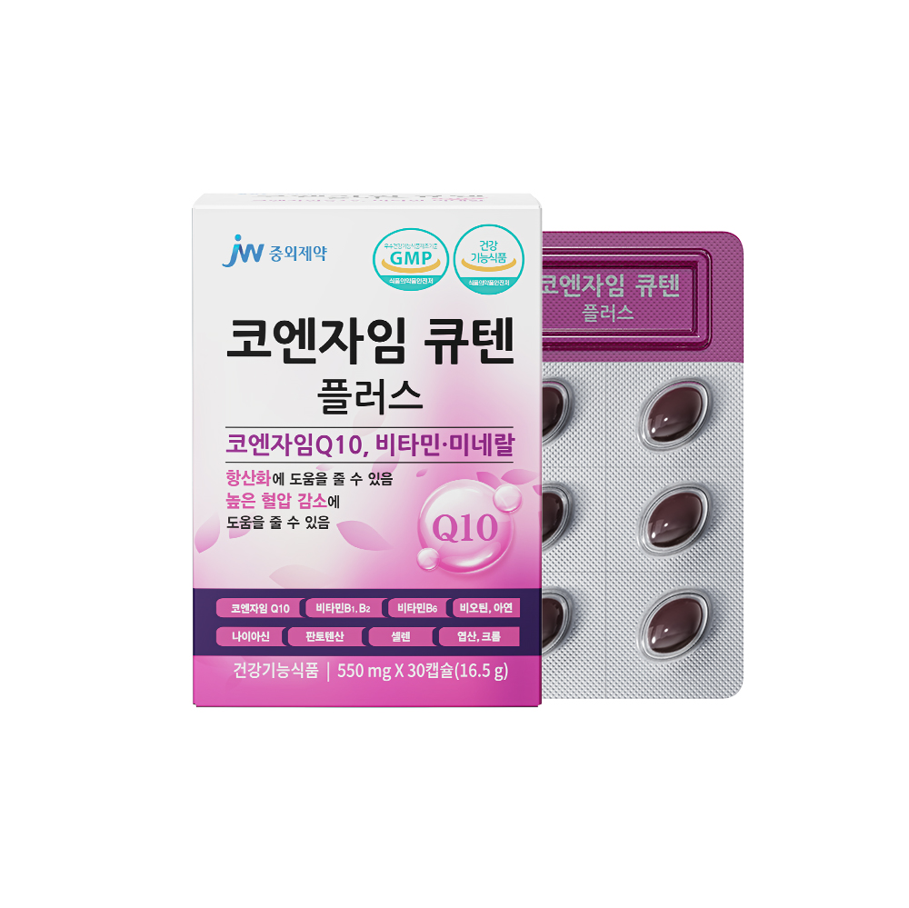 JW중외제약 코엔자임큐텐 플러스 30캡슐 x 1박스