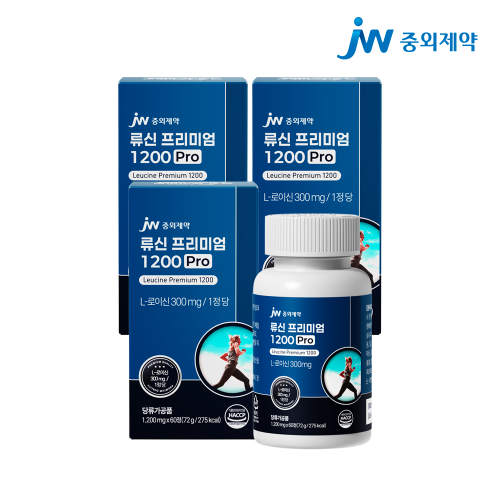 JW중외제약 류신 프리미엄 1200 Pro 60정 x 3박스 (3개월분)