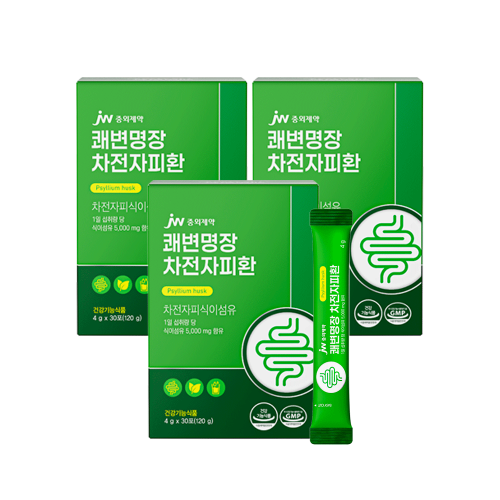 JW중외제약 쾌변명장 차전자피환 30포 x 3박스