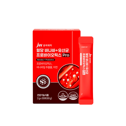 JW중외제약 혈당 바나바+유산균 프로바이오틱스 Pro 30포 x 1박스
