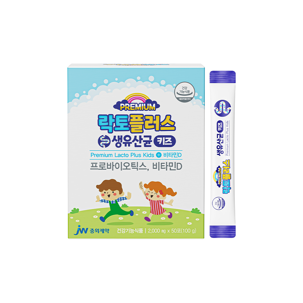JW중외제약 락토플러스 생유산균 키즈 50포 x 1박스