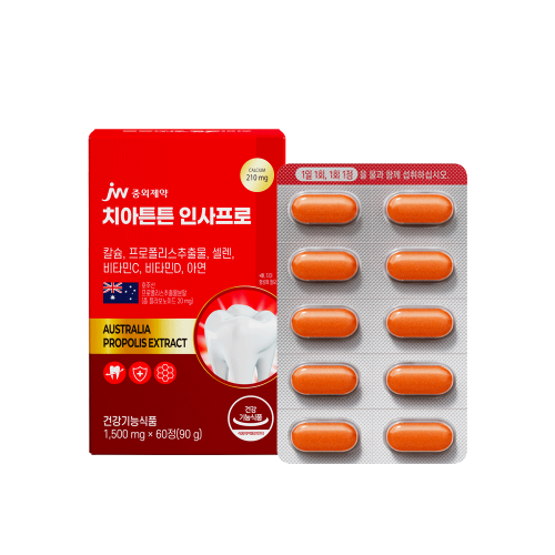 JW중외제약 치아튼튼 인사프로 60정 x 1박스 (2개월분)
