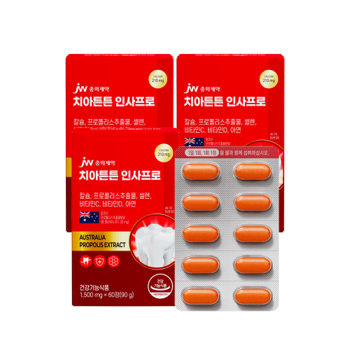JW중외제약 치아튼튼 인사프로 60정 x 3박스 (6개월분)