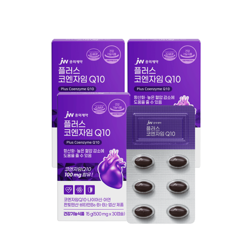 JW중외제약 플러스 코엔자임 Q10 30캡슐 x 3박스