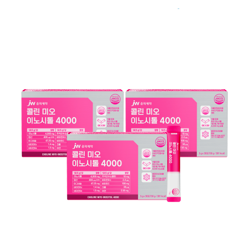 JW중외제약 콜린 미오 이노시톨 4000 30포 x 3박스