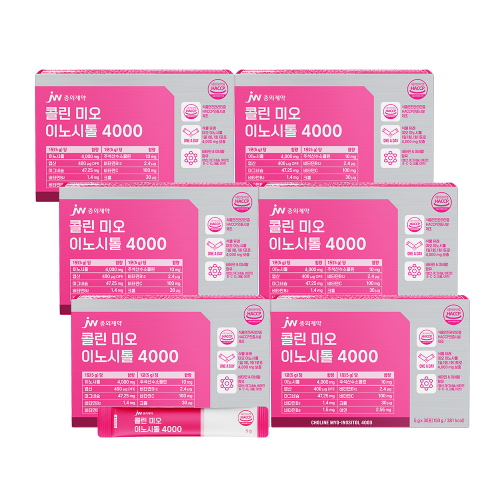 JW중외제약 콜린 미오 이노시톨 4000 30포 x 6박스