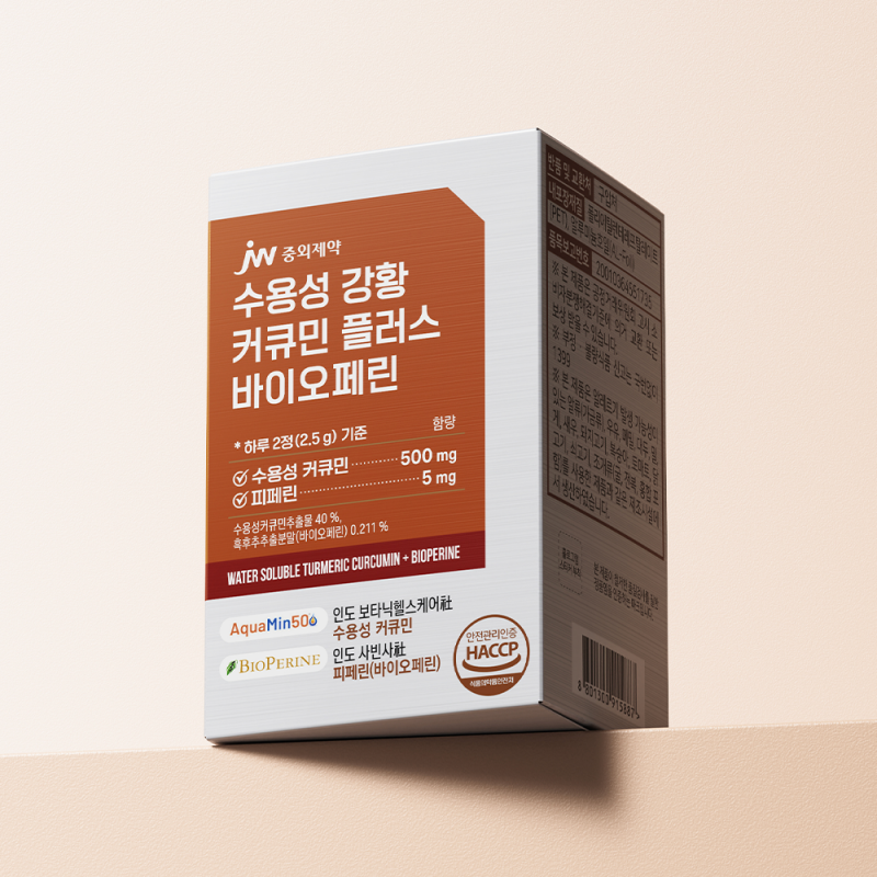 JW중외제약 수용성 강황 커큐민 플러스 바이오페린 60정