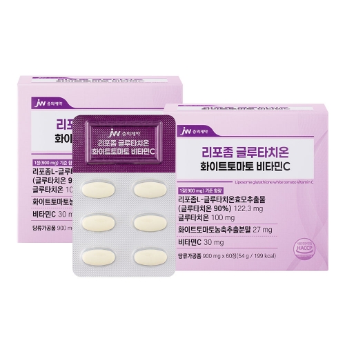 JW중외제약 리포좀 글루타치온 화이트토마토 비타민C 60정 x 2박스