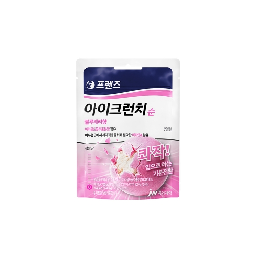 JW중외제약 프렌즈 아이크런치 순 민트캔디 (1단계) 블루베리향 20g 파우치 x 1개