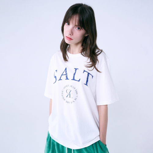 SALT 로고 티셔츠 화이트 4W2321003