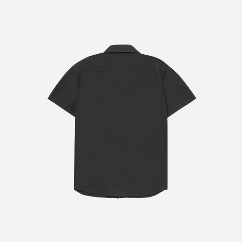 SAC 로고 오버핏 링클프리 하프 셔츠 블랙 4W2327001