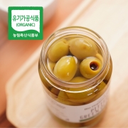 씨를 제거한 유기농 그린 올리브절임 280g