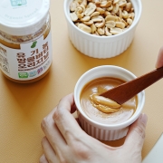 오리지널 100% 유기농 땅콩버터 스프레드 220g 피넛버터 잼