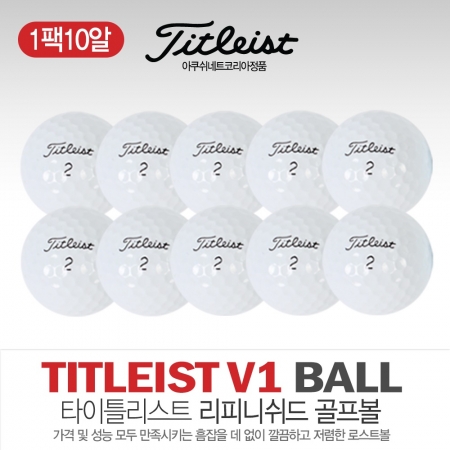 타이틀리스트 PRO V1, V1X 로스트볼 골프볼 10알