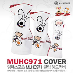 [엠유스포츠정품] MUHC971GA 드라이버/우드/유틸리티 헤드커버 [화이트/레드]