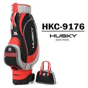 [허스키뉴욕 정품] HUSKY 허스키골프백 HKC-9176 RED 캐디백