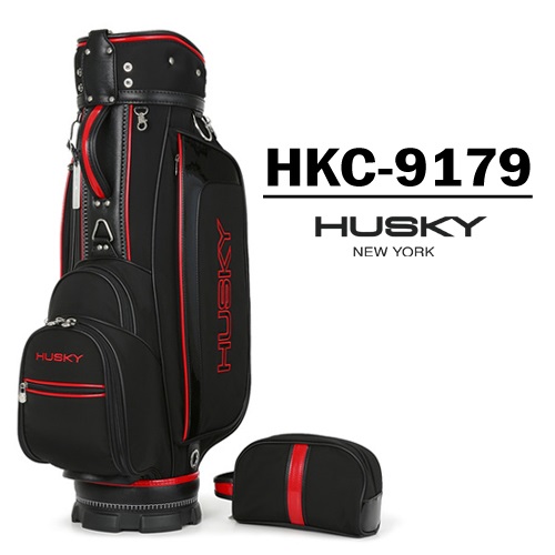 [허스키뉴욕 정품] HUSKY 허스키골프백 HKC-9179 BLACK RED 캐디백