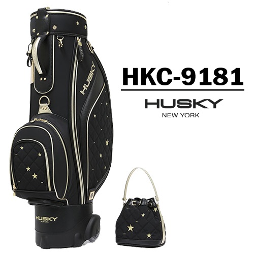 [허스키뉴욕 정품] HUSKY 허스키골프백 HKC-9181 BLACK 캐디백