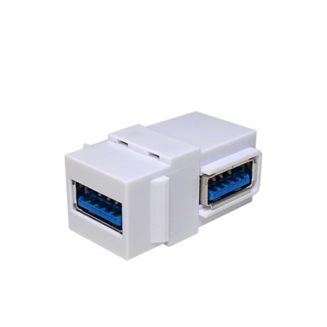 LANstar 라인업시스템 LSP-USB3B-AFFL USB 3.0 키스톤 커플러 90도 A/F-A/F