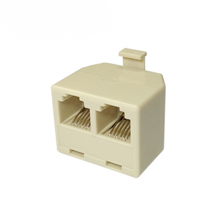 LANstar 라인업시스템 LS-COUPLER-YD6H 커플러 Y형 RJ12, 6P6C/M - 6P6C/M TO 6P6C/F*2, 고급형-선타입