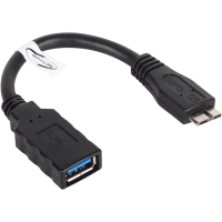 넷메이트 NM-OTG08 USB3.0 AF-MicroB OTG 케이블 0.1m (블랙)