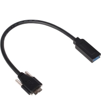 넷메이트 NM-OTG30S USB3.0 AF-MicroB(Lock) 산업용 OTG 케이블 0.3m (블랙)