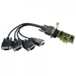 Centos 센토스 CI-204 4Port PCI Express RS-232 Multi-Port (Cable,LP)