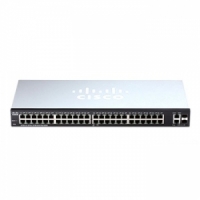 시스코 SF220-48P-K9-EU 스위칭허브/48포트/100Mbps + 2SFP/랙마운트가능/PoE