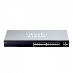 시스코 SF220-24P-K9-EU 스위칭허브 24포트 100Mbps + 2SFP 랙마운트가능 PoE