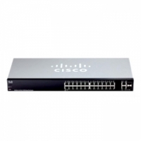 시스코 SF220-24P-K9-EU 스위칭허브 24포트 100Mbps + 2SFP 랙마운트가능 PoE