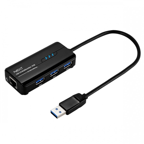 넥스트 NEXT-UH303LAN USB3.0 3포트허브 + RJ-45 LAN포트 콤보