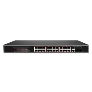 NEXT-POE324SFP-TP 스위칭허브 24포트 100Mbps 1G 2포트 2SFP PoE 랙마운트가능